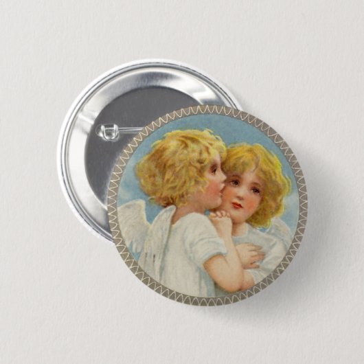 Twin Angels Button (Voorkant /achterkant)