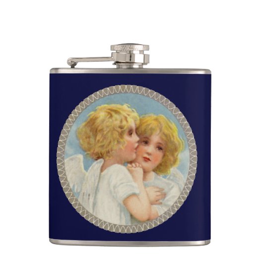 Twin Angels Flask Heupfles (Voorkant)