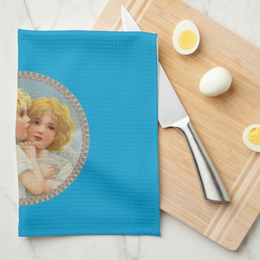 Twin Angels Kitchen Towel Theedoek (Quarter Fold)