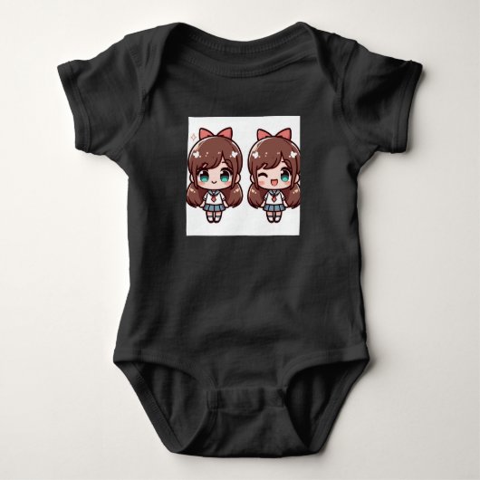 Twin Anime Cheer Romper (Voorkant)