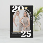 Twin Arch Photo College High School Afstuderen Aankondiging (Staand voorkant)