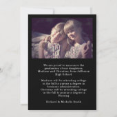 Twin Arch Photo College High School Afstuderen Aankondiging (Achterkant)