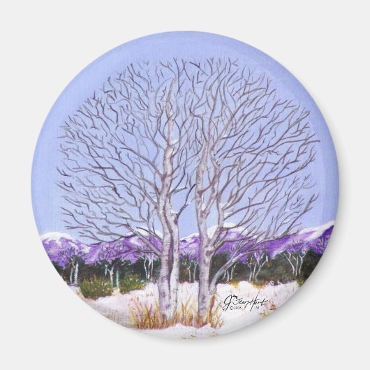 Twin Aspens Magneet (Voorkant)