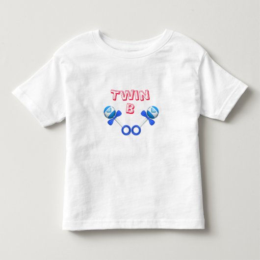 Twin B Boy/boy Kinder Shirts (Voorkant)