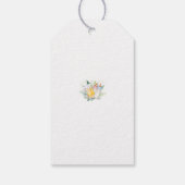 Twin Babies Baby shower Dank u Label Cadeaulabel (Achterkant)