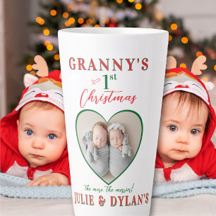 Twin Babies Merrier 1e Kerstmis Grootouder Gift Latte Mok