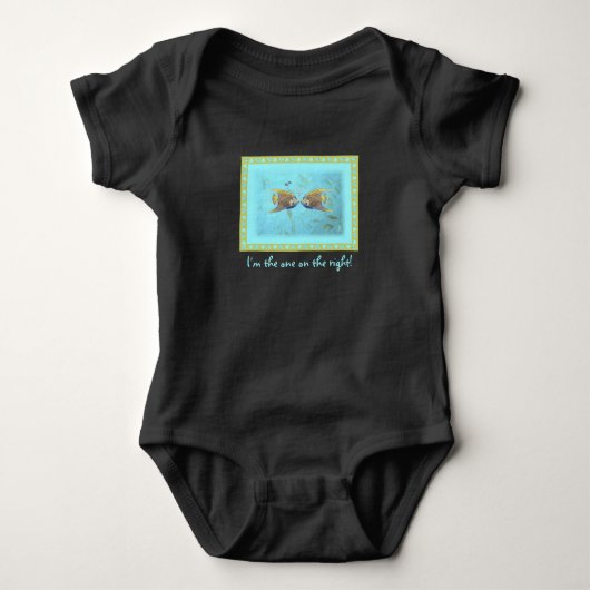 Twin Baby Angelfish Baby Bodysuit (Voorkant)