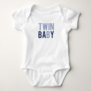 Twin Baby B Blauw Romper