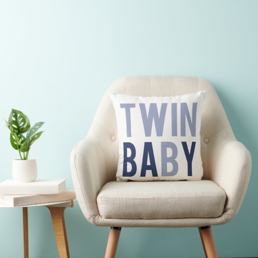 Twin Baby B Pillow Blue Kussen (Stoel)