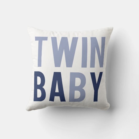 Twin Baby B Pillow Blue Kussen (Achterkant)