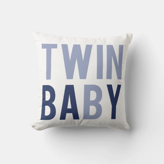 Twin Baby B Pillow Blue Kussen (Voorkant)