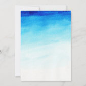 Twin baby boy watercolor babyshower kaart (Achterkant)