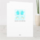 Twin Baby Boys-congraties Kaart (Achterkant)
