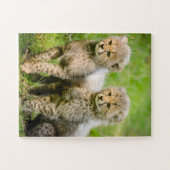 Twin Baby Cheetahs Legpuzzel (Horizontaal)
