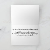 twin baby felicitatieskaart met namen kaart (Binnen)