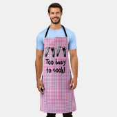 Twin Baby Footprints On Gingham Schort (Gedragen)