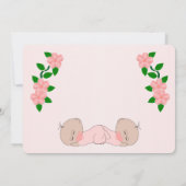Twin Baby Girls Baby Shower Kaart (Achterkant)