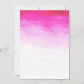 Twin Baby girls watercolor babyshower Kaart (Achterkant)