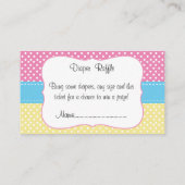 Twin Baby Meisjes - Twee Erwten In Een Pod Luier R Informatiekaartje (Achterkant)