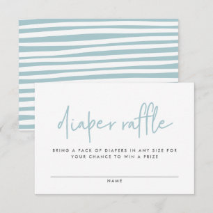 Twin baby shower blauw modern doperverkeer informatiekaartje