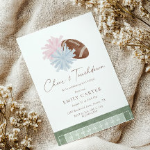 Twin Baby Shower 'Cheer en Touchdown'