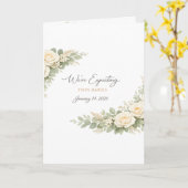 Twin Baby Shower Invitation Botanical Greenery Flo Kaart (Gele Bloem)