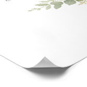 Twin Baby Shower Invitation Botanical Greenery Flo Poster (Hoek)