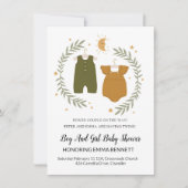 Twin Baby shower Invitation Kaart (Voorkant)