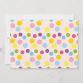 Twin Baby shower Invitation Kaart (Achterkant)