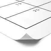 Twin baby shower roze blauwe, moderne typografie poster (Hoek)