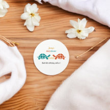 Twin Baby shower schildpad