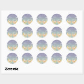 Twin Baby Shower Sticker Sleeping Animals Moon (Vel)