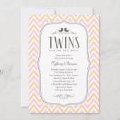 Twin Baby Shower Uitnodigingen (Voorkant)