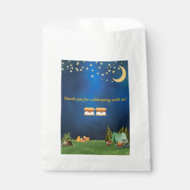 Twin Baby shower voorkeurszakken met S'mores Bedankzakje