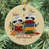Twin Baby wasberen eerste kerst Ornament