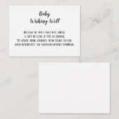 Twin Baby Wishing Well Baby shower Informatiekaartje (Voorkant / Achterkant)