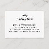 Twin Baby Wishing Well Baby shower Informatiekaartje (Voorkant)