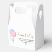 Twin Baby's Baby shower Favor Box Bedankdoosjes (Geopend)