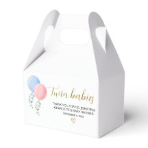 Twin Baby's Baby shower Favor Box