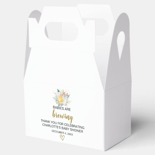 Twin Baby's Baby shower geveldoos Bedankdoosjes (Geopend)