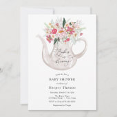 Twin Baby's zijn Brouwen Thee Baby shower Invitati Kaart (Voorkant)