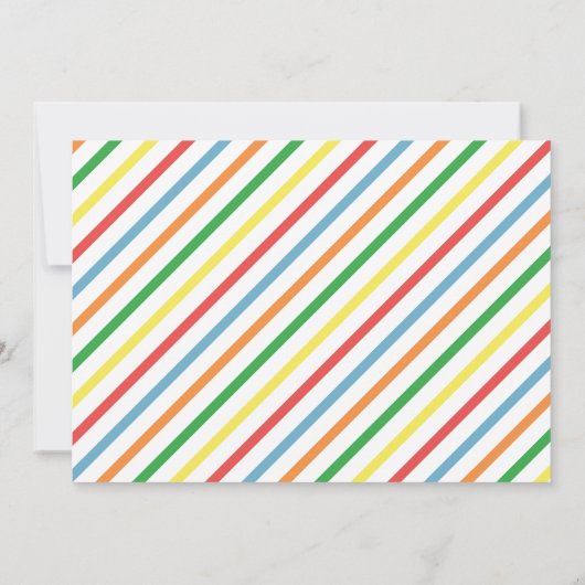 Twin Balloon Verjaardag uitnodiging voor Classic P (Achterkant)