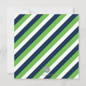 Twin Bar Mitzvah-uitnodiging - Modern Kaart (Achterkant)