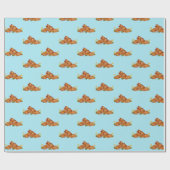 Twin Bearly Wait-Baby shower Cadeaupapier (Vlak)