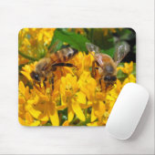 Twin Bees ~ mousepad Muismat (Met muis)