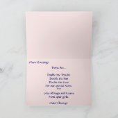 Twin Beren - Meisjes op de Moederdag Kaart (Binnen)