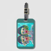 Twin beste vrienden Acryl Bagagelabel (Voorkant (verticaal))