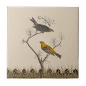 Twin Birds Harmony Keramische Tegel Tegeltje (Voorkant)