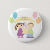 Twin Birthday Button (Voorkant)