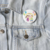 Twin Birthday Button (In situ)